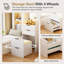 3-in-1 Dressing Table with Illuminated Mirror-2138312860