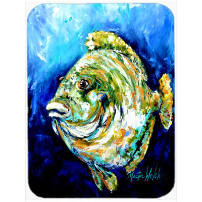 Caroline's Treasures Lucky Gill Fish Glass Cutting Board