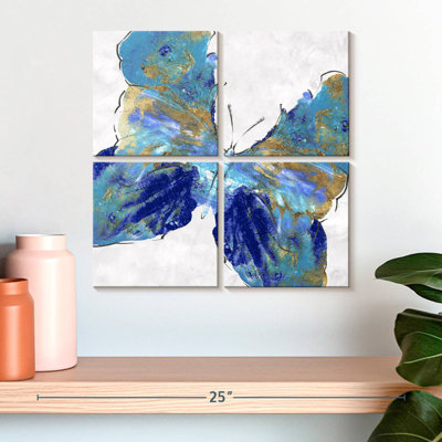 Brampt Blue Butterfly Gold Streaks