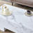 Modern Simple Marble Texture MDF Coffee Table - 43.3"X21.6"X17.2" Practical Model.Making It An Ideal Addition To Any Living Room Or Apartment-114197634