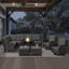 Bonia 10-Person Outdoor Sectional Seating Group with Cushions-157449654-157449653