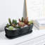Pot à fleur d'intérieur en céramique noir mat