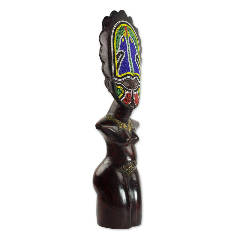 Good Life Obrapa Beaded Wood Sculpture