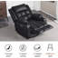 Fauteuil inclinable et berçant électrique inclinable avec massage et chaleur, ports de charge USB et Type-C, canapé inclinable et oscillant réglable Infinite Position pour le salon