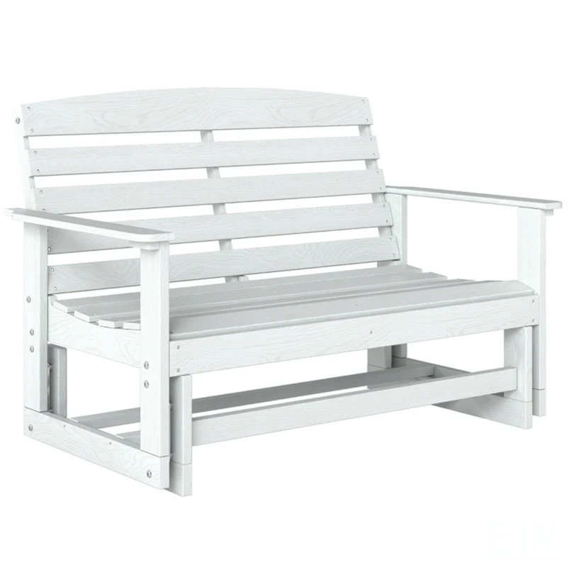 Double chaise berçante, banc oscillant attrayant, White