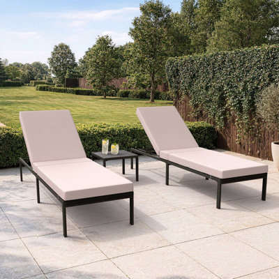 Aruba 192cm Long Chaise Lounge Set