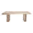 Vizcaino 86" Teak Solid Wood Pedestal Dinning Table
