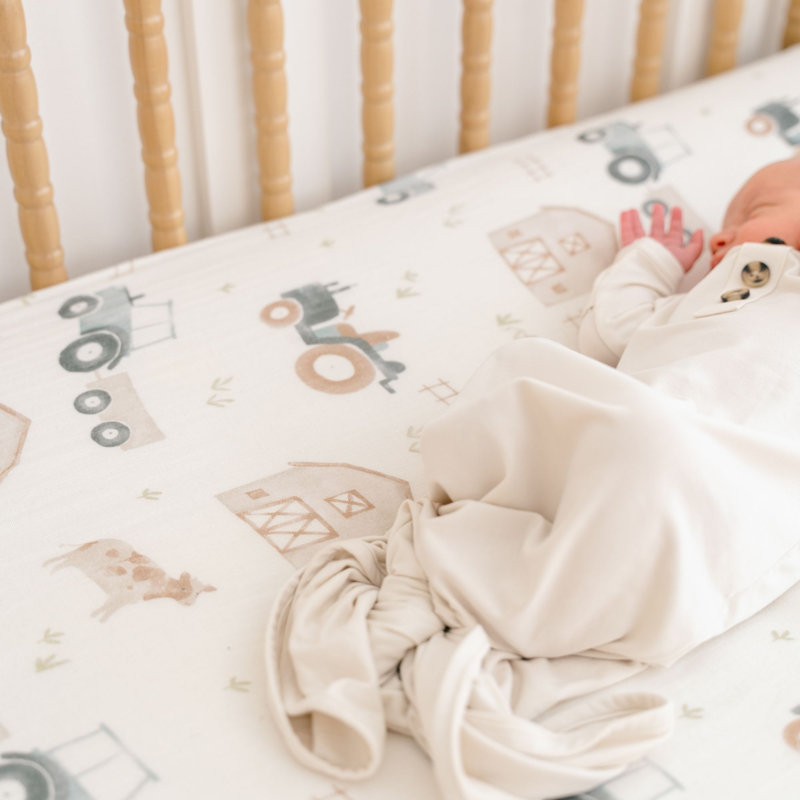 Tractor Crib Fitted Sheet