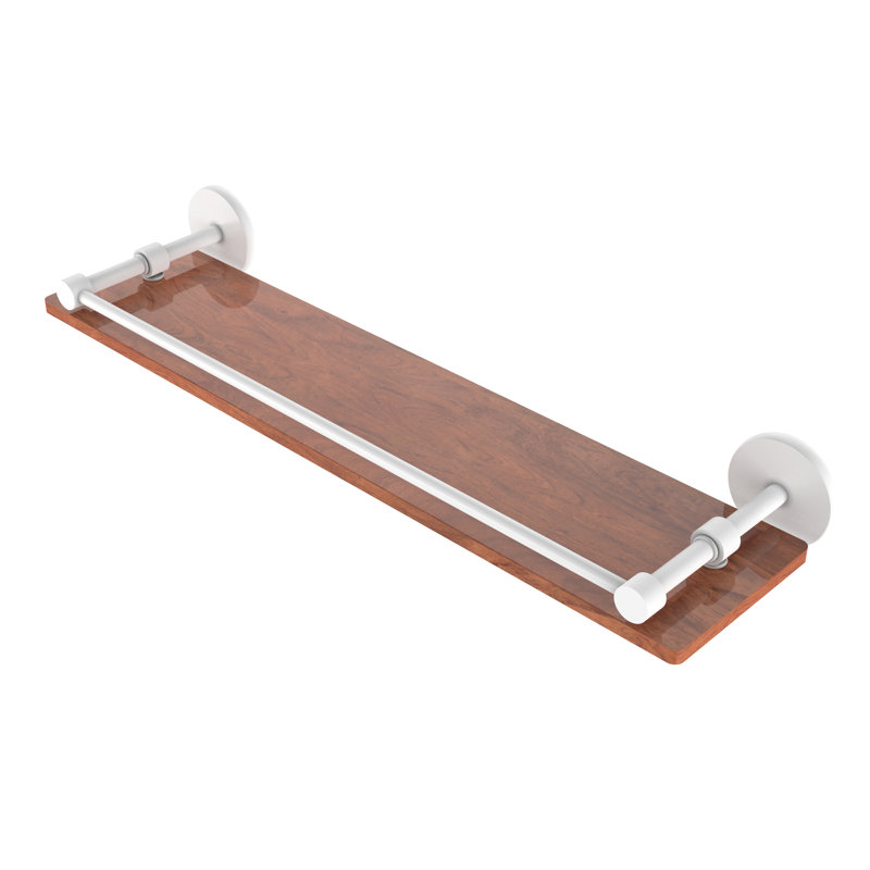 Dalston Bracket Shelf, Matte White, 3" H x 22" W x 5" D