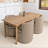 Charys 31.5"  Faux Leather Dining Chair(Set of 4)-104562079