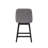 Swivel Bar Stools Set of 2, 26" Counter Height Bar Stool with Solid Wood Legs, Modern Farmhouse Barstool Chairs for Kitchen Island and Counter Height, Performance Fabric in Gray-1227697212
