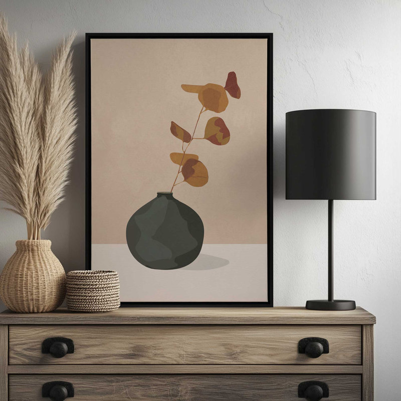 «Eucalyptus Décoration I» par City Art, reproduction d'art sur toile, H 12 po x l 8 po, Noir