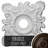 Endurathane Crawley Ceiling Medallion, 18"W x 18"H x 3 1/4"ID x 1 1/2"P (Fits Canopies up to 6 3/4"), Hand-Painted Bronze Finish-27785253
