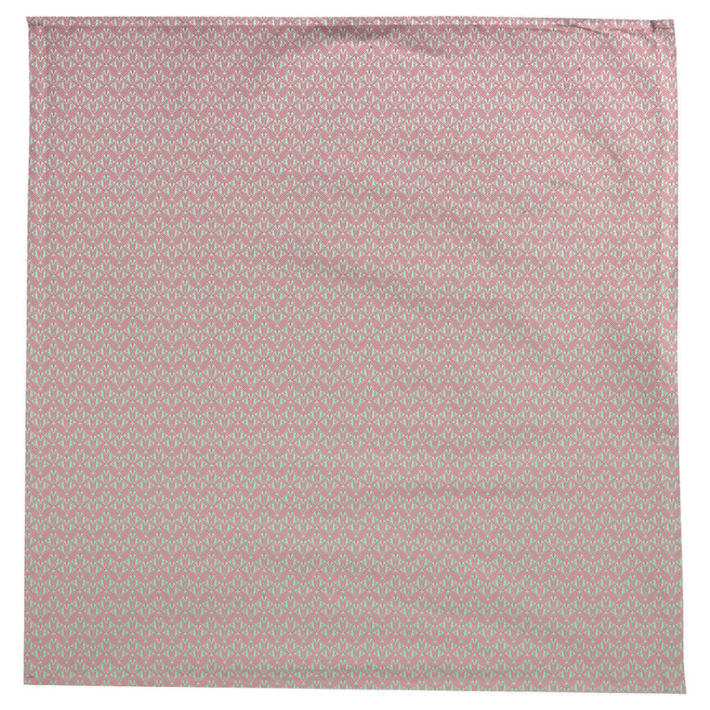 Nappe art déco Leffel, Rose et vert ombragé