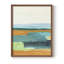 Turquoise et orange I, reproduction encadrée - bois massif-2035808488-2035808481