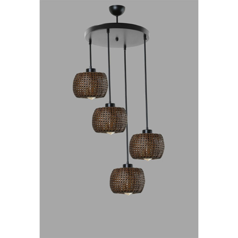 Montsinger 4 - Light Unique/Statement Pendant, Bronze