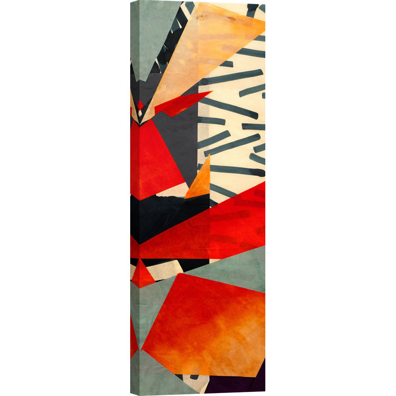 Bebop Abstract Panel II by Leonardo Bacci - Wrapped Canvas Print, 100cm H x 35cm W x 4cm D