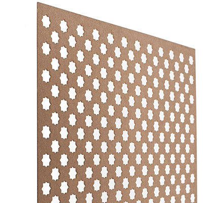Panneaux muraux 72 po x 24 po Fret Work Satin (paquet de 10)