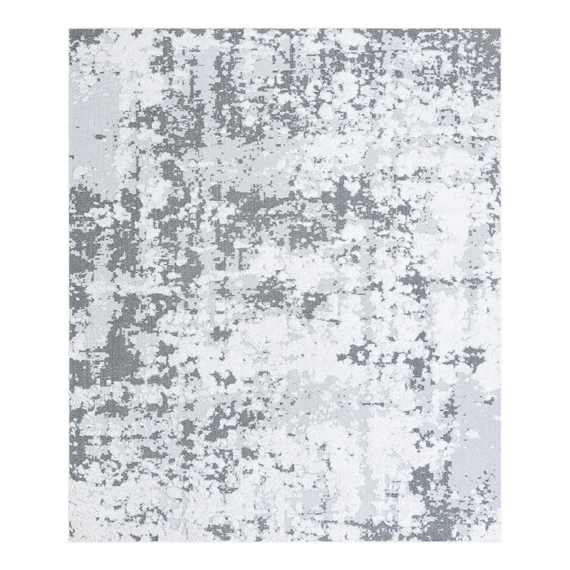 Performance Cotton Abstract Indoor Rug, Rectangle 8'2" x 10'