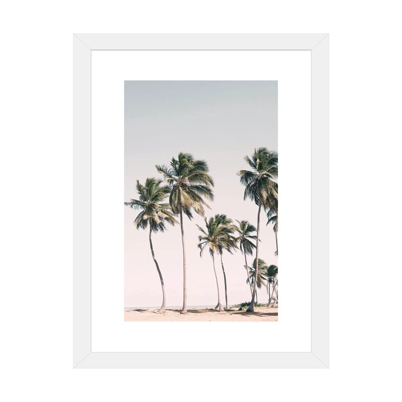 «Tropical Paradise» par Sissi & Seb - reproduction de photo, H 32 po x l 24 po x P 1 po, Papier encadré blanc, Blanc