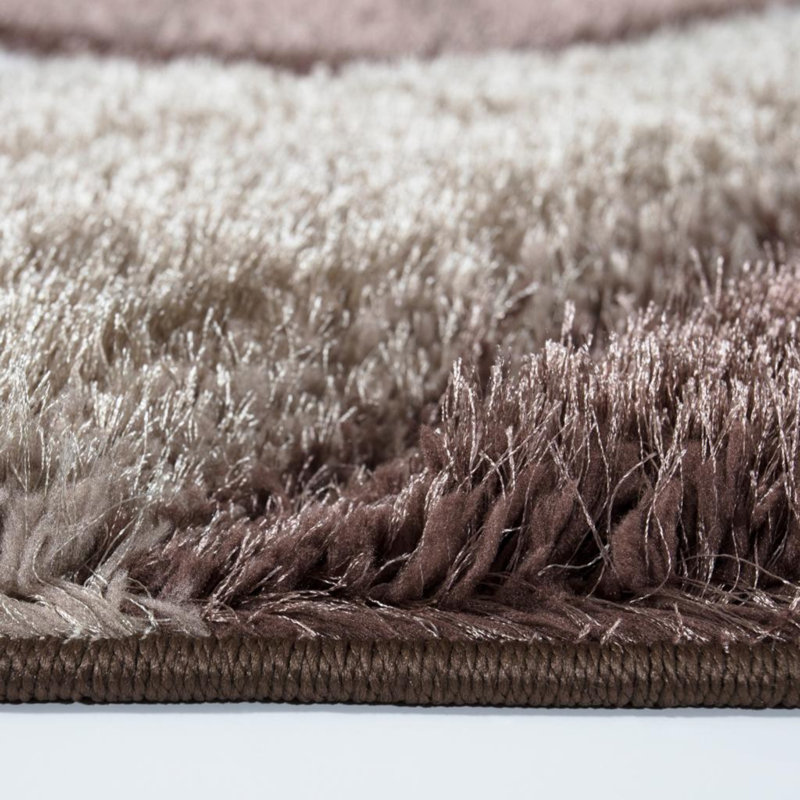 Woodbranch Geometric Shag Area Rug, Rectangle 200 x 290cm