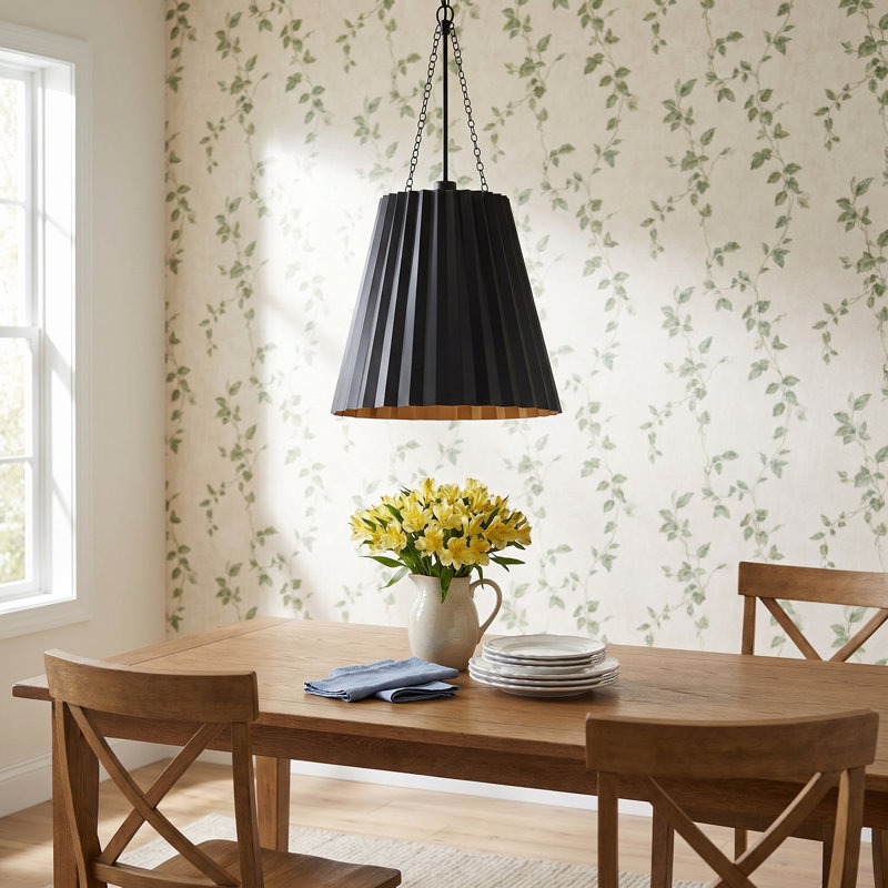 Tindra 1 - Light Single Pendant, Matte Black, 27.25" H x 16" W x 16" D