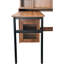 Bureau d'ordinateur avec porte vitrée pour bureau personnel ou bureau d'étude-1356578564
