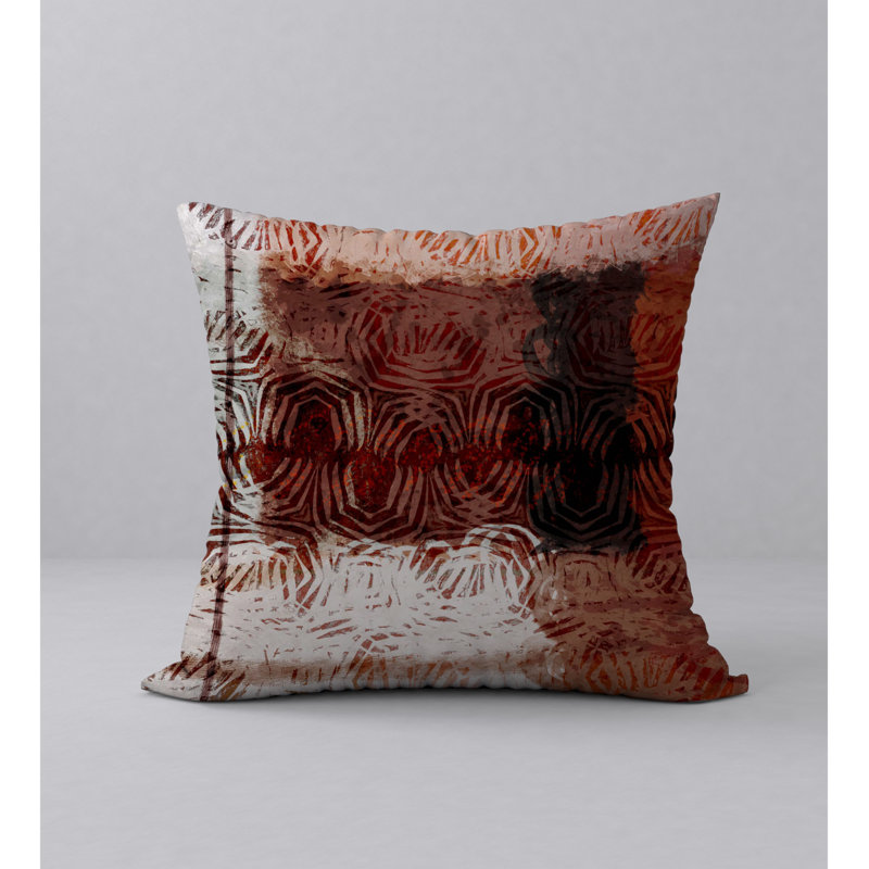 Geometric Reversible Throw Pillow, 24" x 24"