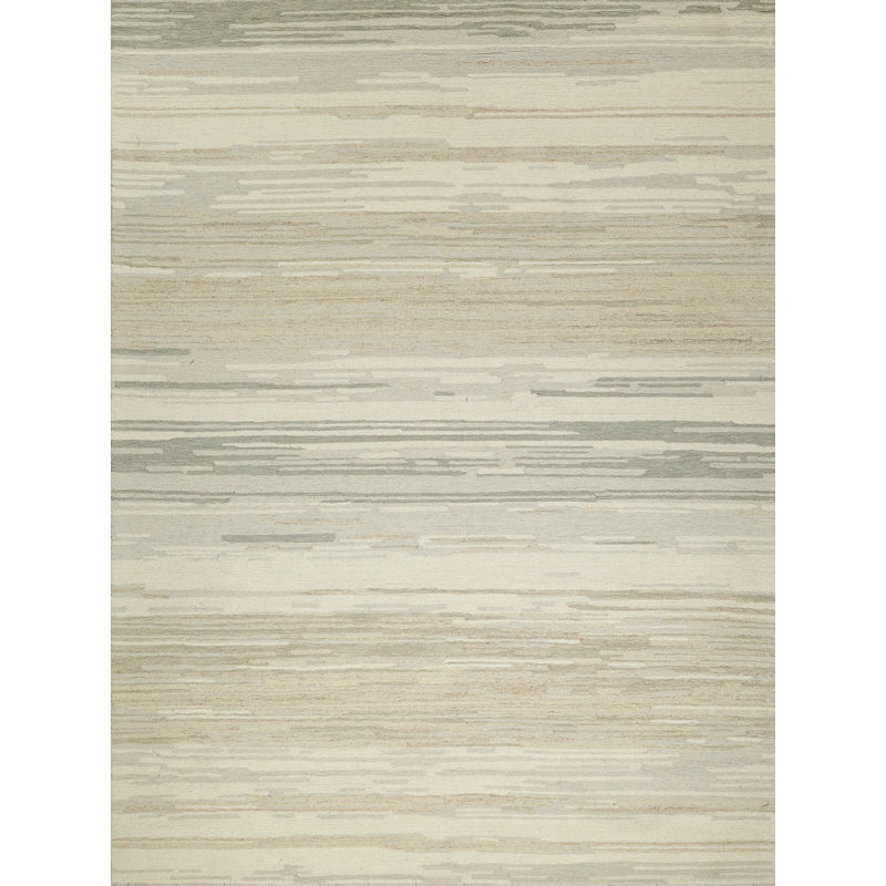 Acacia Hand Tufted New Zealand Wool Gray/Ivory Area Rug, 14'X18'