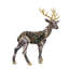 Cerf sur pied en mousse de velours 13 x 6,3 x 16,5 po