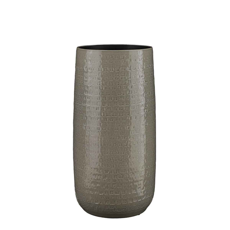 Isle Handmade Ceramic Table Vase, Grey