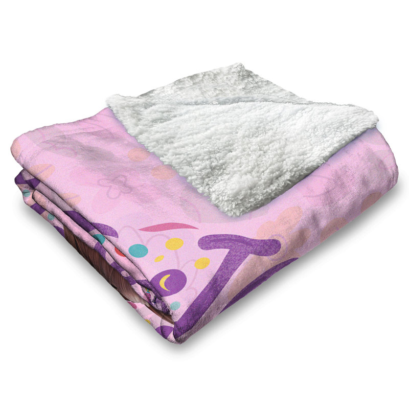 Jeté en sherpa Dora the Explorer More to Explore Touch, polaire douce et confortable, 50 x 60 pouces