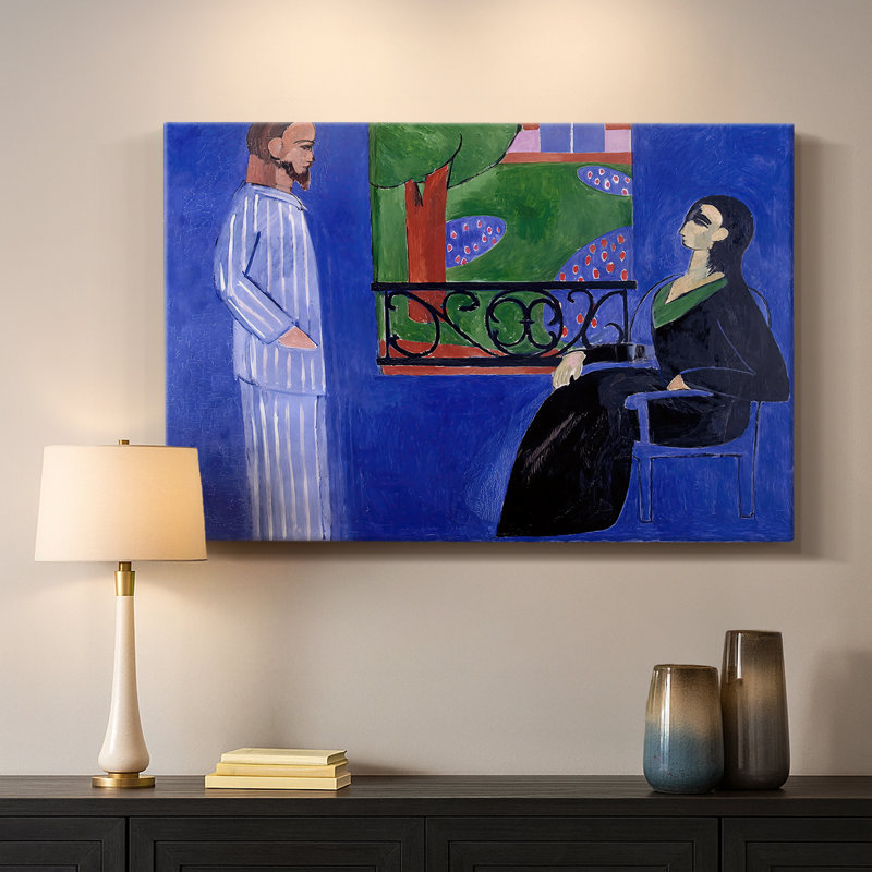 Henri Matisse "La Conversation" - Art mural de qualité musée, 8x12