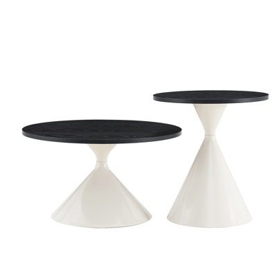 2-piece coffee round table set