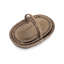 August Grove Shallow Lined Trug Wicker 3 Piece Basket Set