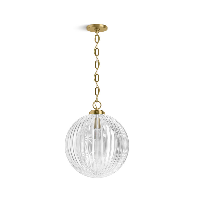 Embra By Studio McGee 14 in. Pendant, Brushed Moderne Brass