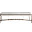 Banc en cuir et fer Lambeth