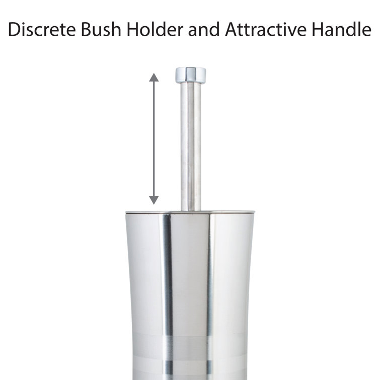 Bath Bliss Stainless Steel Toilet Brush & Holder Set | Target