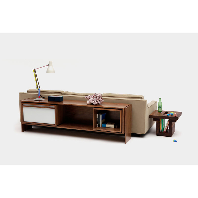 Low Units Media Console, White