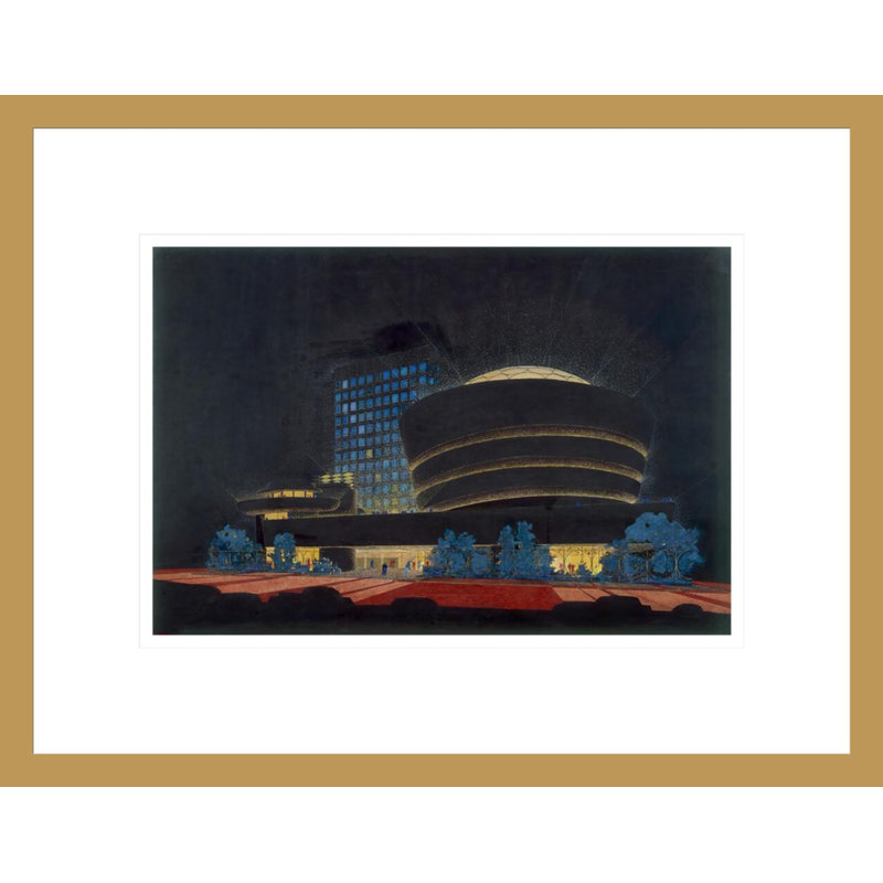 «Solomon R. Guggenheim Museum New York NY» par Frank Lloyd Wright, impression giclée encadrée, H 13,47 po x l 16,75 po