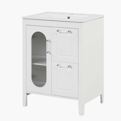 24'' Single Bathroom Vanity Base Only