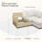 2-Seat Sectional Sofa with Hidden Storage and Ottomans-1087762237
