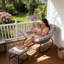 Chaise berçante d'extérieur Modern Rattan-308761325