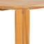 Table de salle à manger d'extérieur en bois d'acacia Kaja, finition teck avec conception à lattes