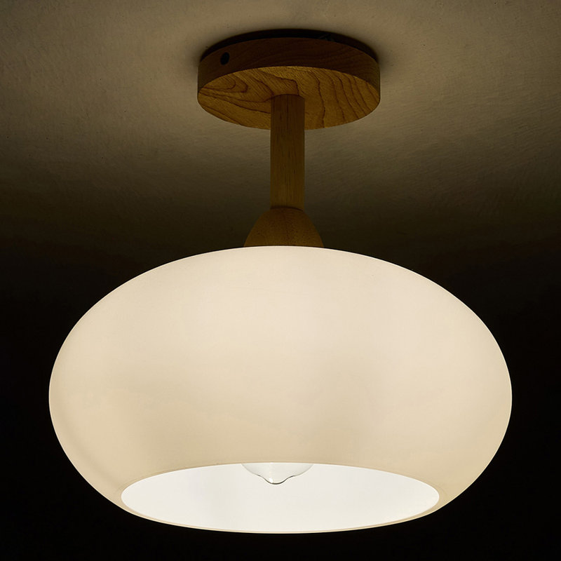 Glass Semi Flush Mount