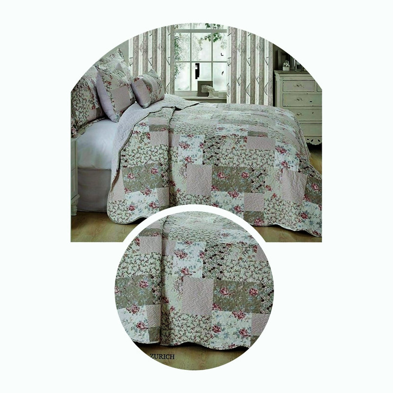 Ellston August Grove Bedspread Set with a pillow, W180 x L240cm