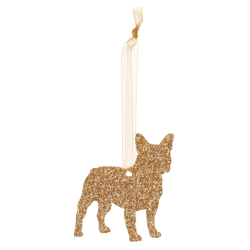 7cm Solid Colour Acrylic Hanging Figurine Ornament, Gold