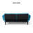 Edriel 74" Convertible Velvet Futon Sofa Bed With Adjustable Backrest-283440101