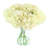 Hydrangeas Arranged in a Glass Vase-740451746