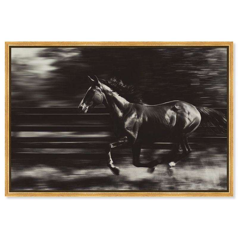 Velocity Unbound Print by Oliver Gal, 31"H x 46"W, Gold Floater Frame